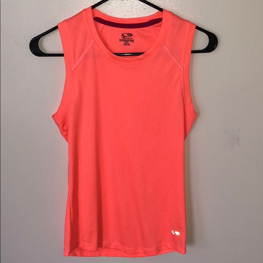 Neon orange dry fit top